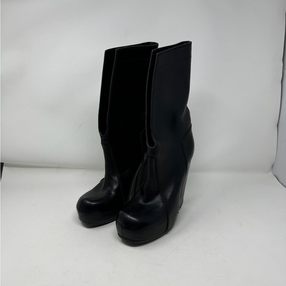 SOLD Rick Owens Wedge Leather Boots